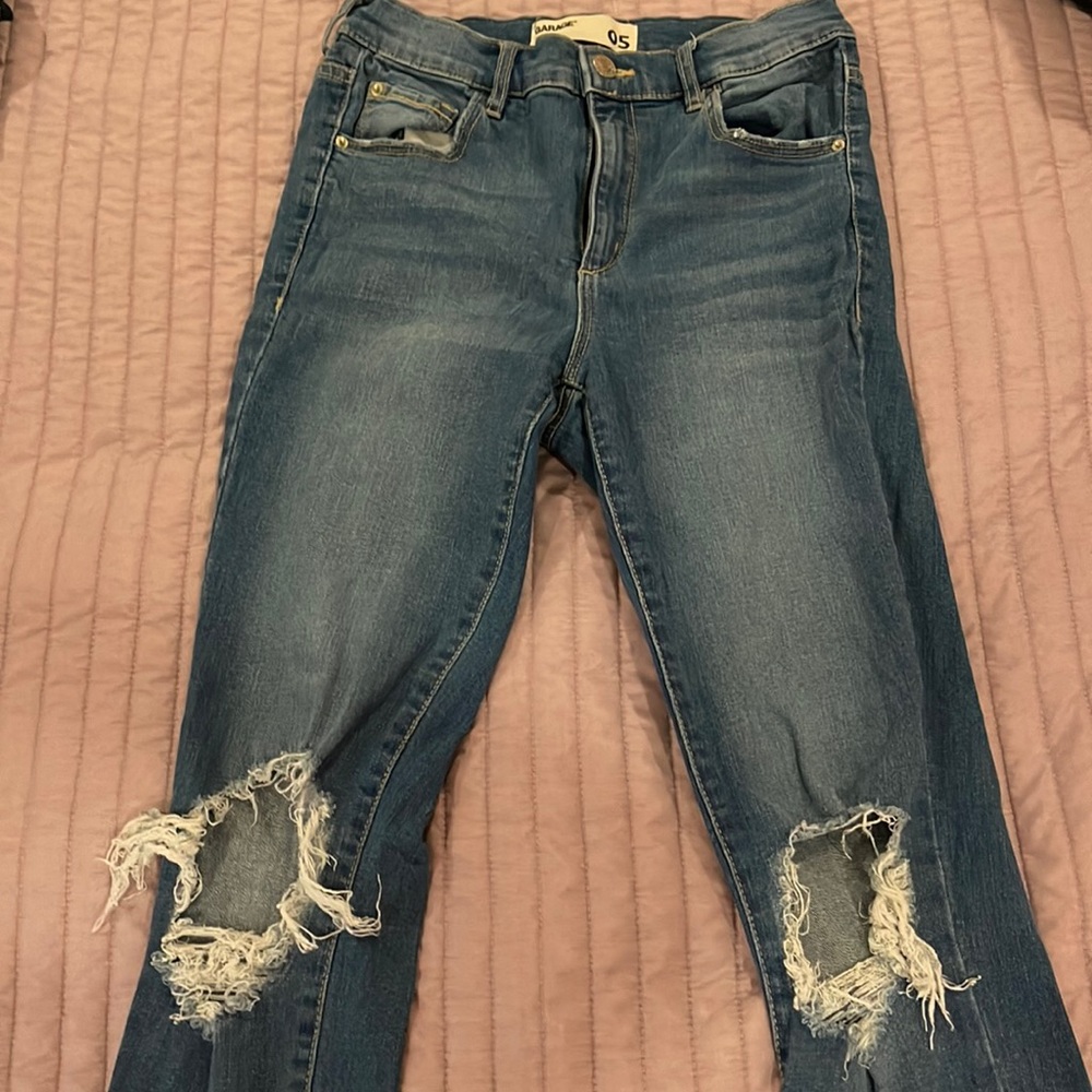 Garage ripped jeans, size 5, light washed